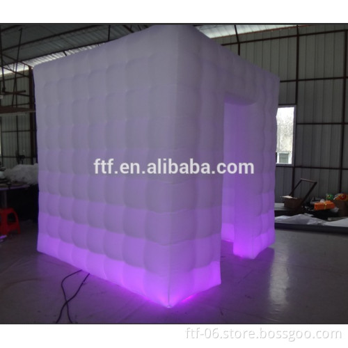 Yellow light inflatable photo booth